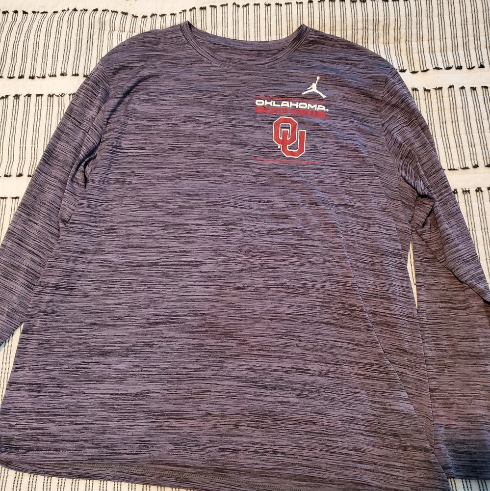 2xl jordan oklahoma long sleeve shirt